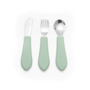 Fancy 3 piece Cutlery Set - Sage