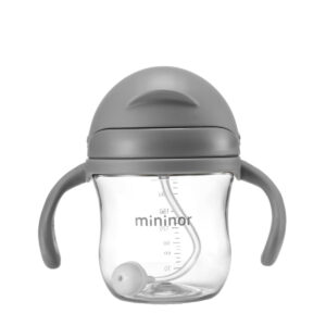 The Mininor Straw Bottle - Light Grey