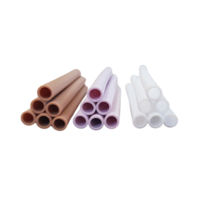 Itti Silicone Straws - 6 Pack Standard - Bubblegum Pink