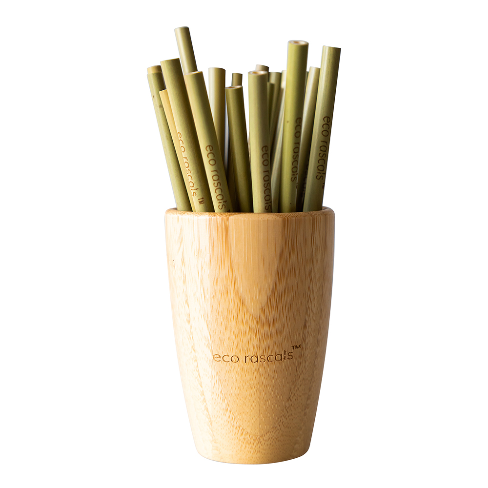 Eco Rascals Reusable Bamboo Straws - 5 Pack | Eco Rascals Eco Rascals Reusable Bamboo Straws - 5 Pack - Image 3