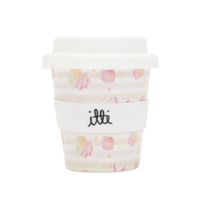 120ml Itti Bamboo Baby Cino Cup + 2 Straws - Seashells