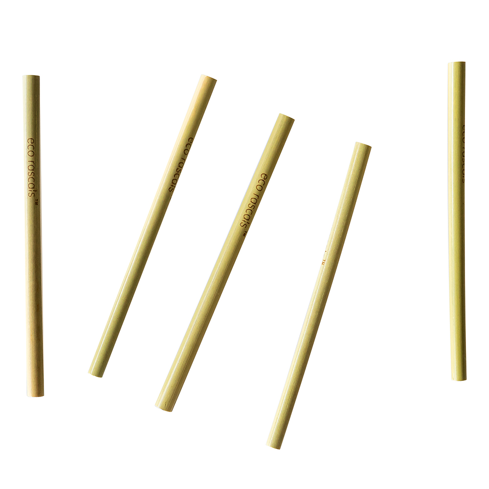 Eco Rascals Reusable Bamboo Straws - 5 Pack | Eco Rascals Eco Rascals Reusable Bamboo Straws - 5 Pack - Image 4