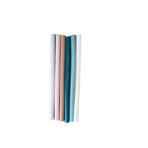 Itti Silicone Straws - 6 Pack Thin - Mixed