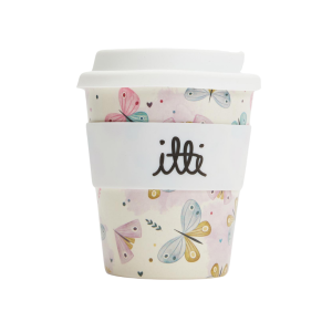 240ml Itti Bamboo Baby Cino Cup with Straw - Butterfly