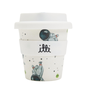 120ml Itti Bamboo Baby Cino Cup + 2 Straws - Astro Space