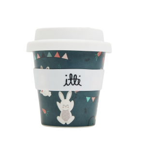 120ml Itti Bamboo Baby Cino Cup + 2 Straws - Hip Hop Hooray